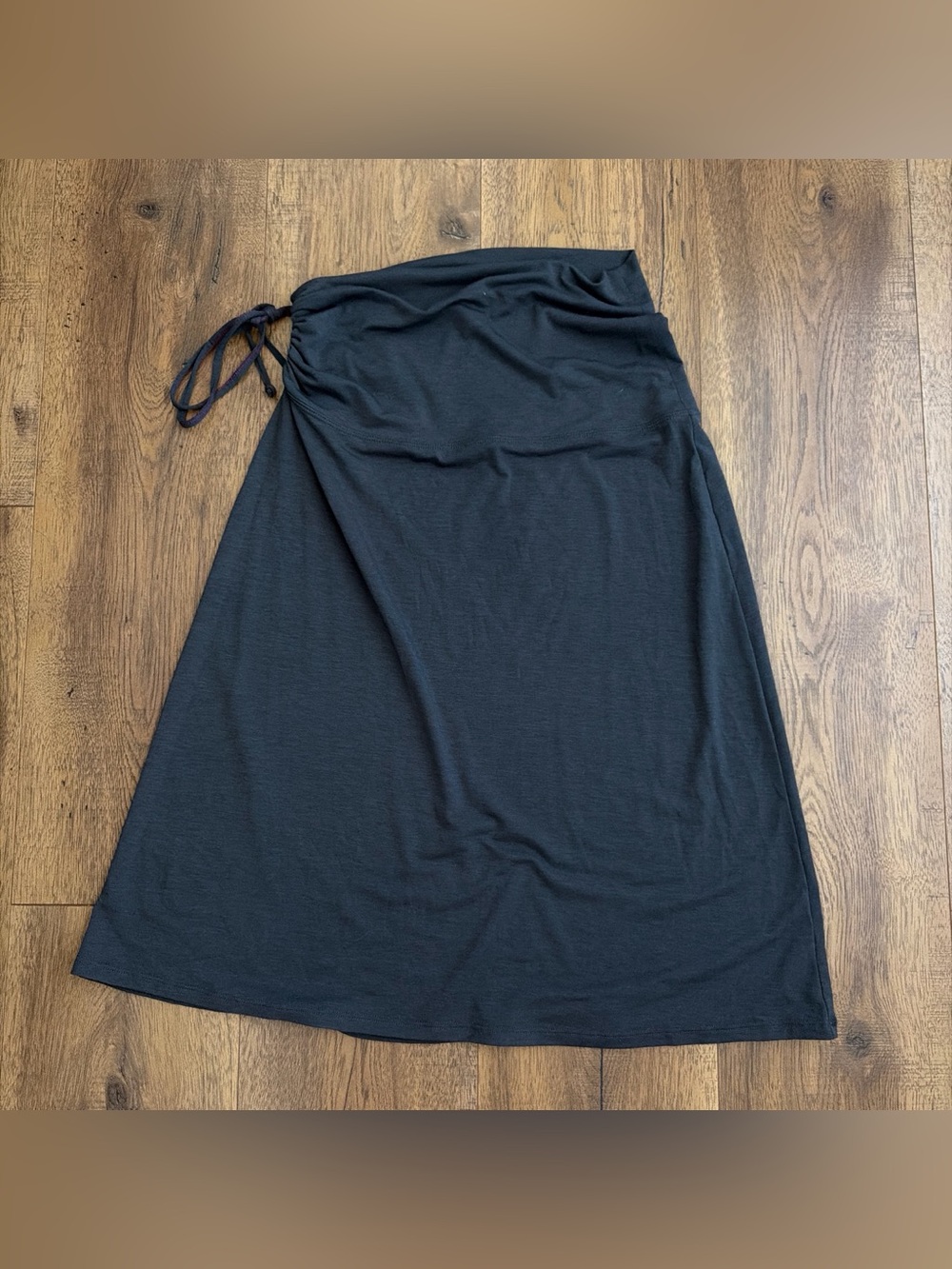 Athleta gray Midi Drawstring A-Line Skirt